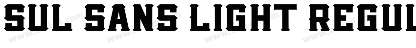 Sul Sans Light Regul字体转换